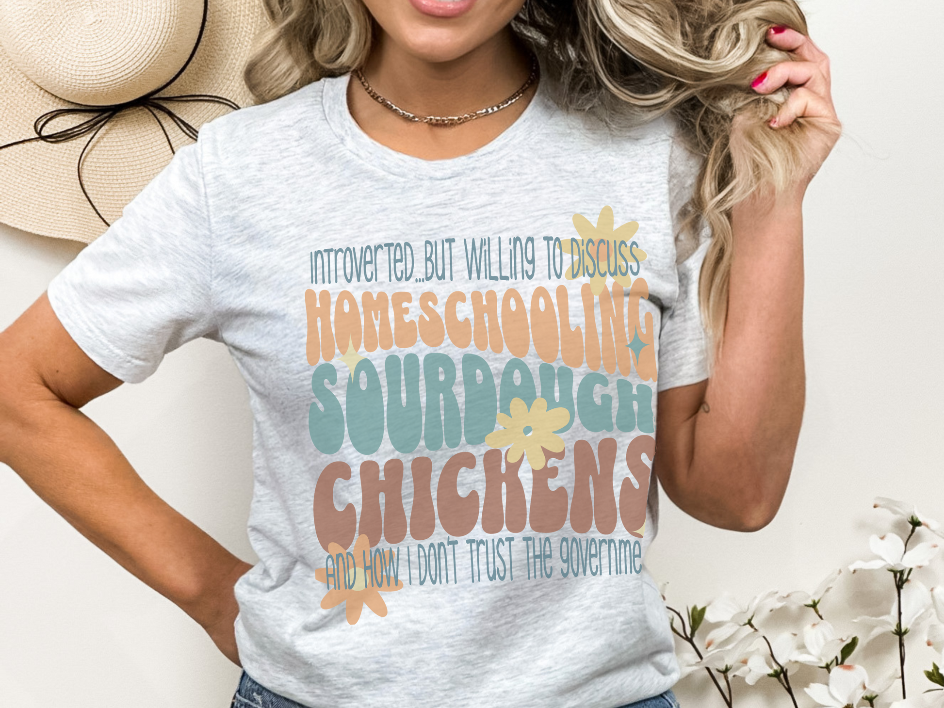 Homeschool Shirt | "Introverted...But Willing To Discuss Homeschooling" Tee-Ash